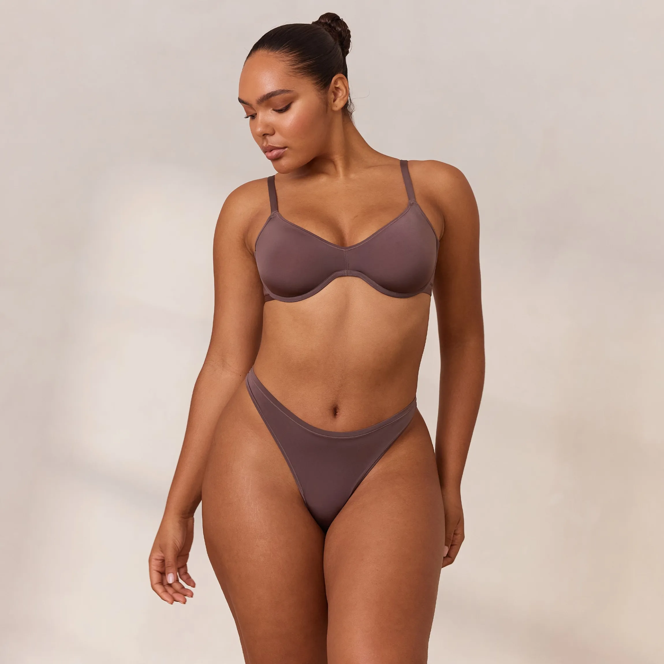 Barely There Plunge BH - Violetbrun