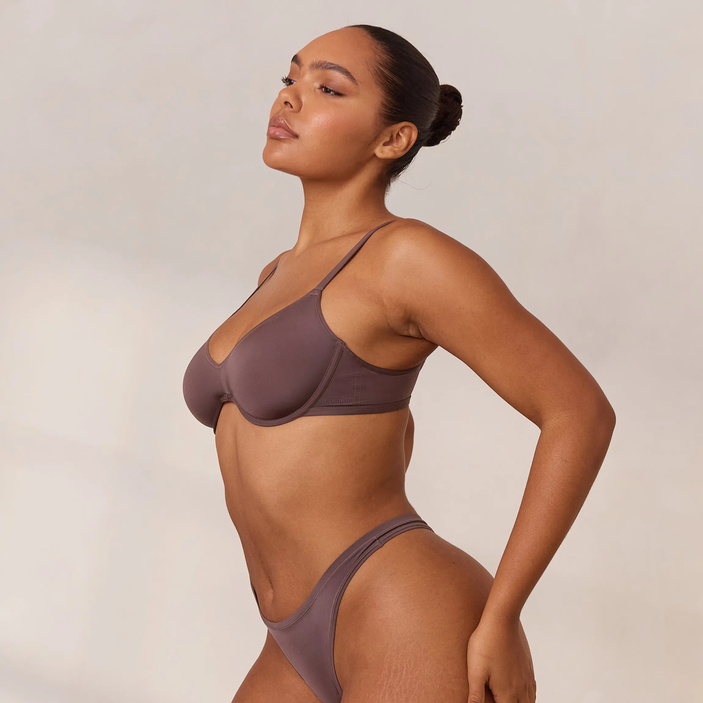Barely There Plunge BH - Violetbrun