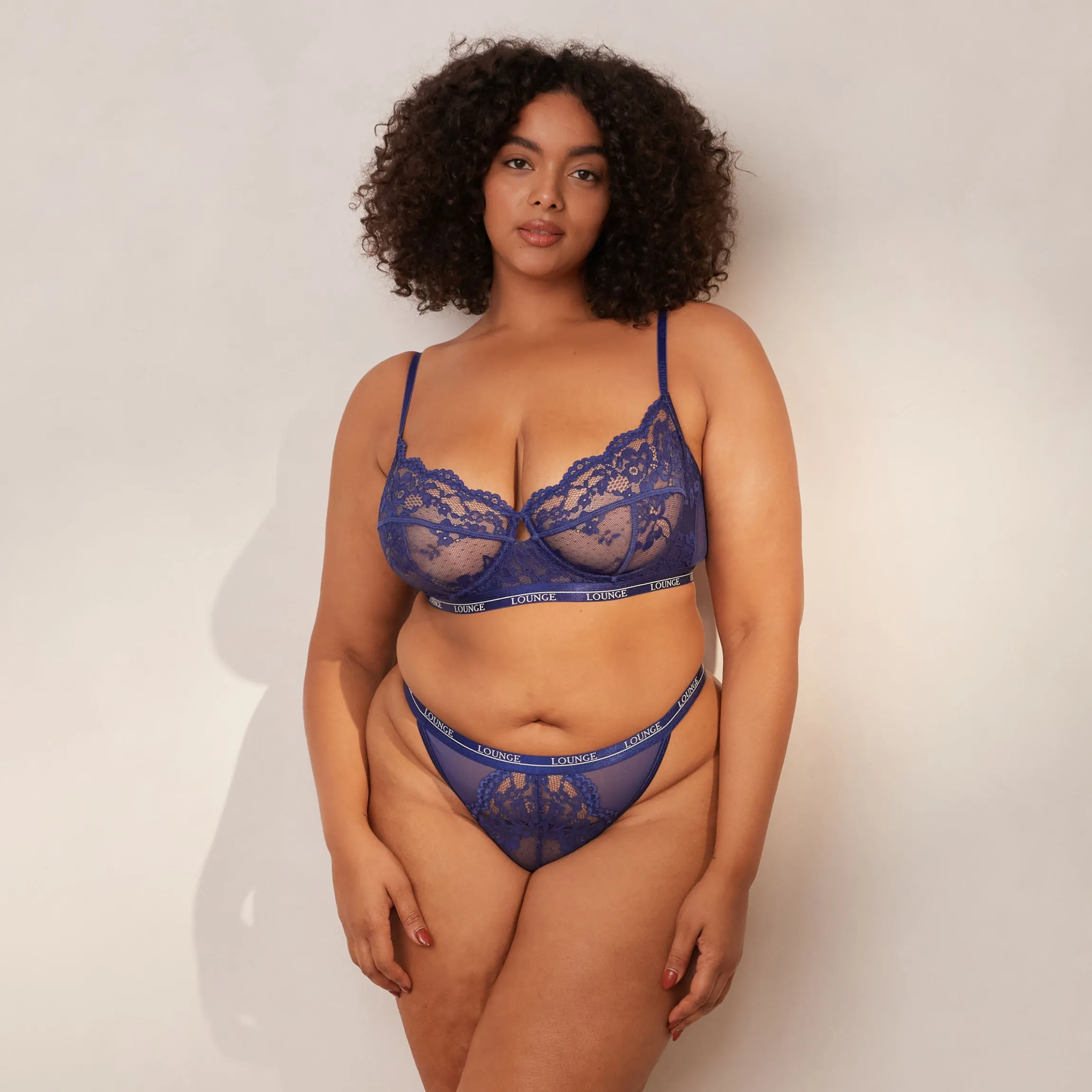 Blossom Balcony BH - Navy
