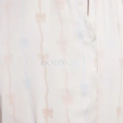 Bow Pyjamabukser i Satin - Perle