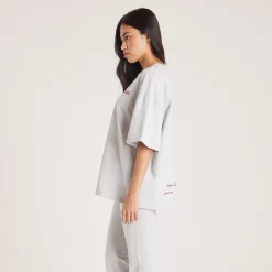 Boxy T-Shirt - Grå Marl