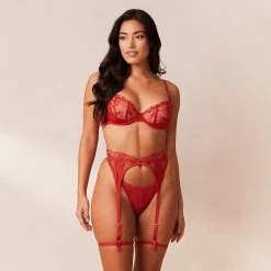 Carmen Intimates BH (sæt) - Rødbrun