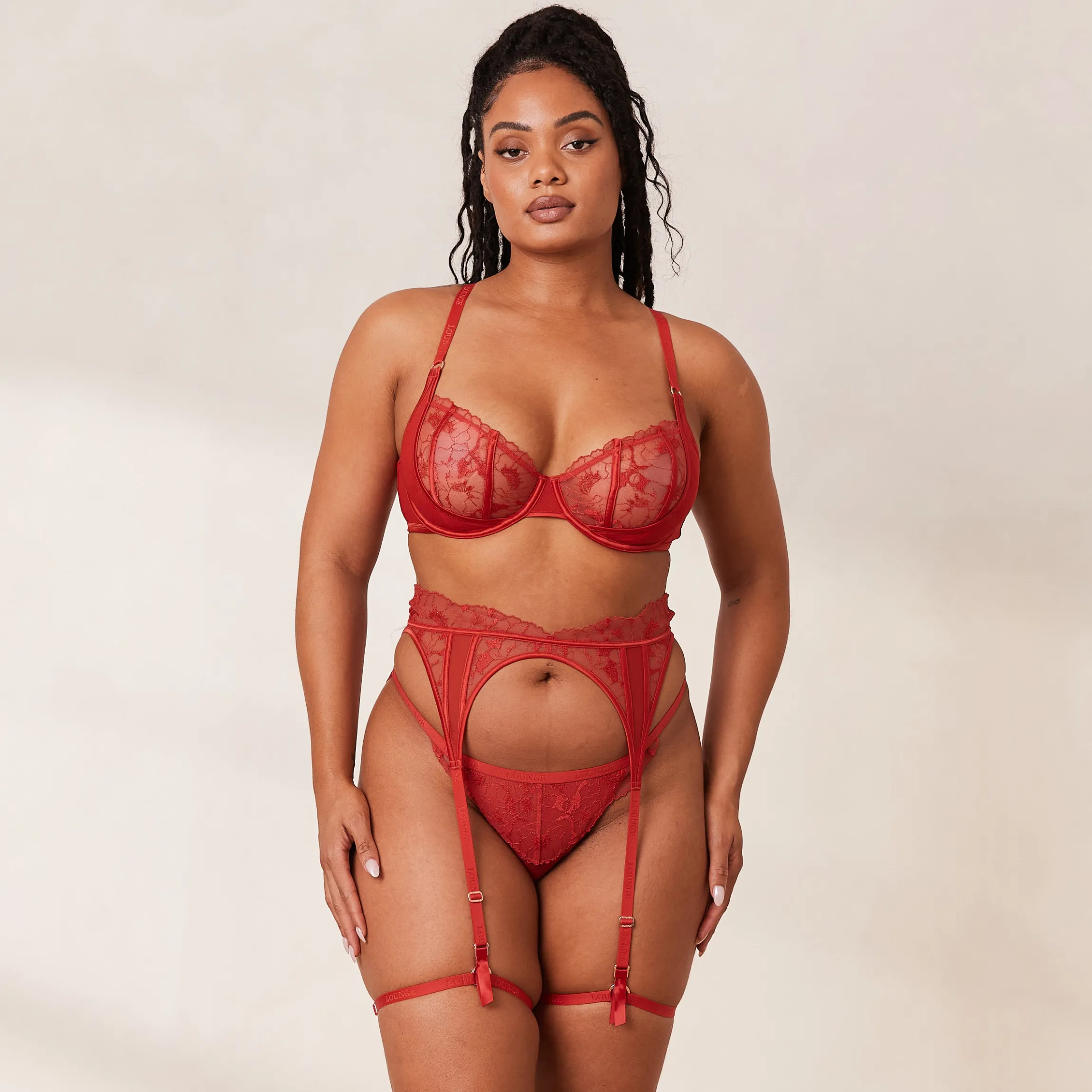 Carmen Intimates BH (sæt) - Rødbrun