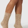 Chenille Strikkede Sokker - Mink