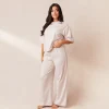 Classic Fleece Oversized Pyjamabukser - Creme