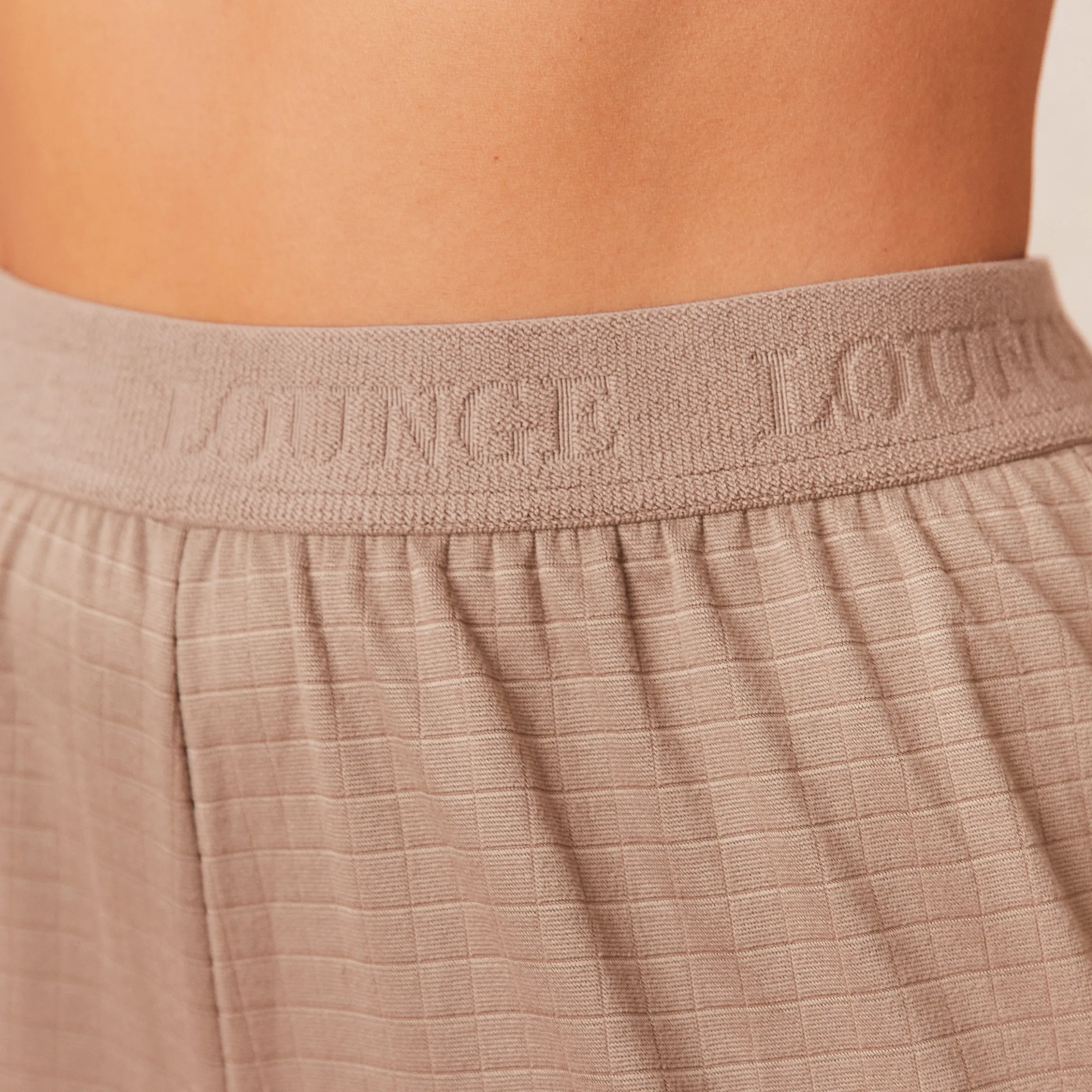 Classic Fleece Oversized Pyjamabukser - Fawn