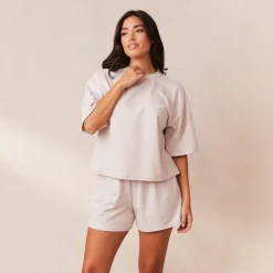 Classic Fleece Oversized Pyjamatop - Creme