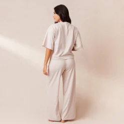Classic Fleece Oversized Pyjamabukser - Creme