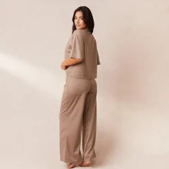 Classic Fleece Oversized Pyjamabukser - Fawn