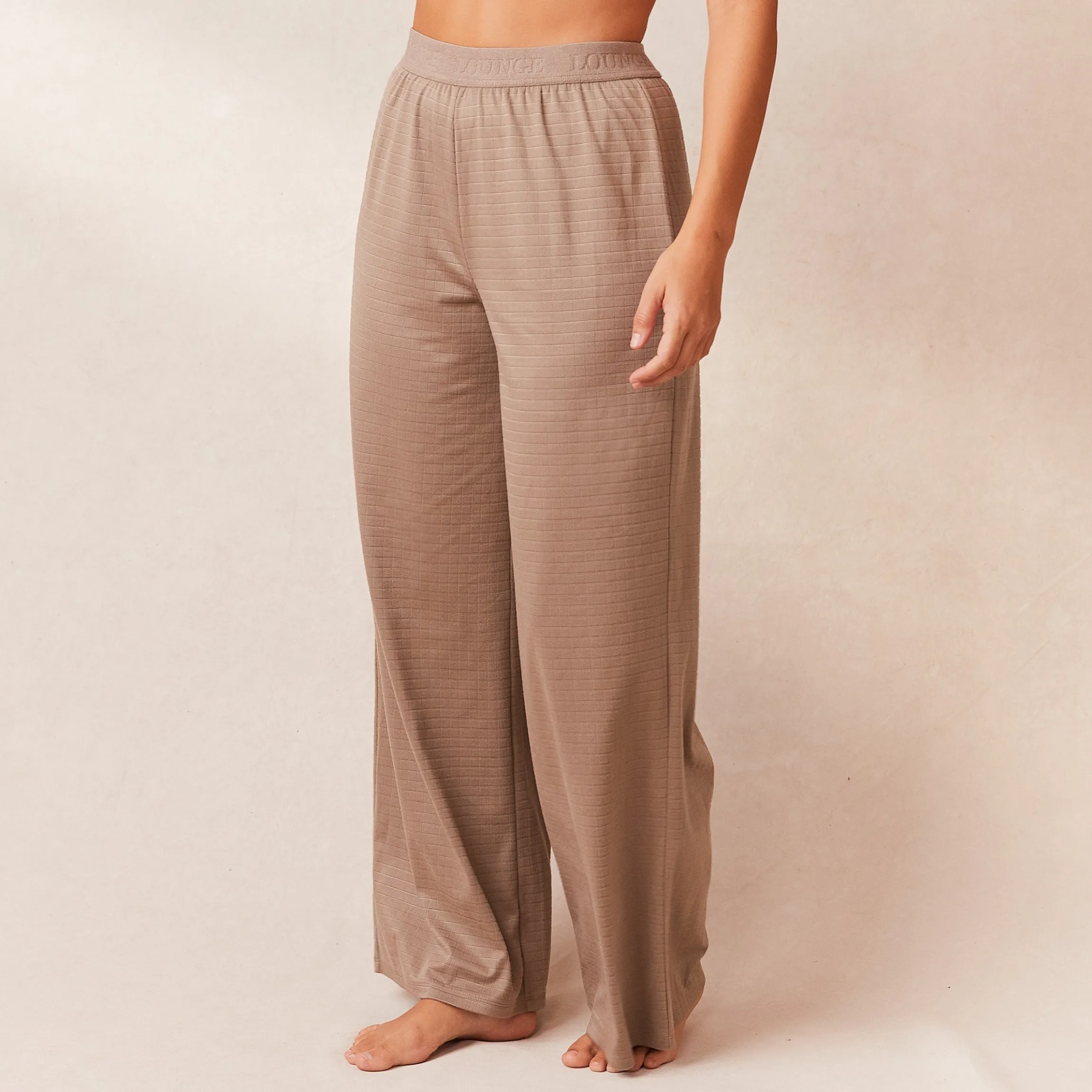 Classic Fleece Oversized Pyjamabukser - Fawn