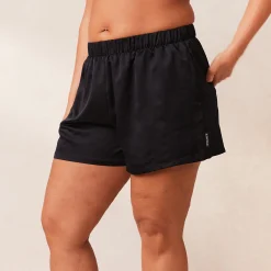Classic Satin Pyjamashorts - Sort