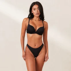 Comfort Push-Up T-shirt BH - Sort