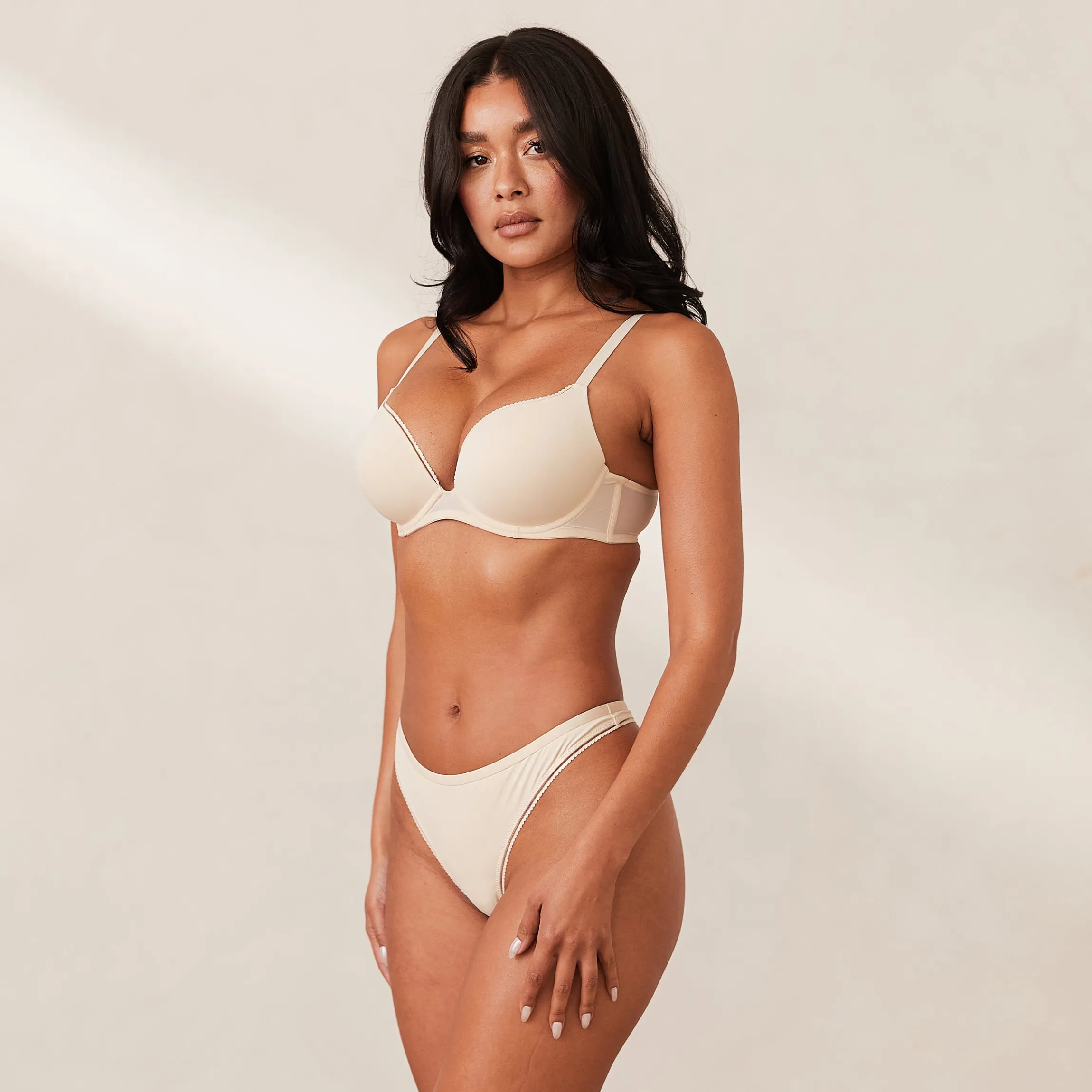 Comfort Push-Up T-shirt BH - Latte