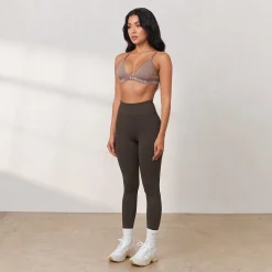 Cosy Ribbede Leggings - Espresso