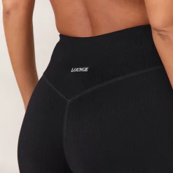 Cosy Ribbede Leggings - Sort