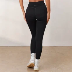 Cosy Ribbede Leggings - Sort