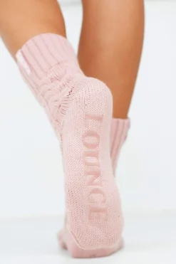 Cosy Strikkede Strømper - Pink