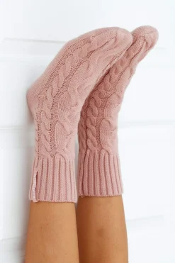 Cosy Strikkede Strømper - Pink