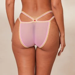 Daisy Embroidered Trusser - Pink