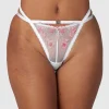 Ditsy Embroidered Trusser - Hvid