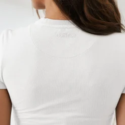 Essential Kortærmet Tætsiddende T-Shirt - Hvid