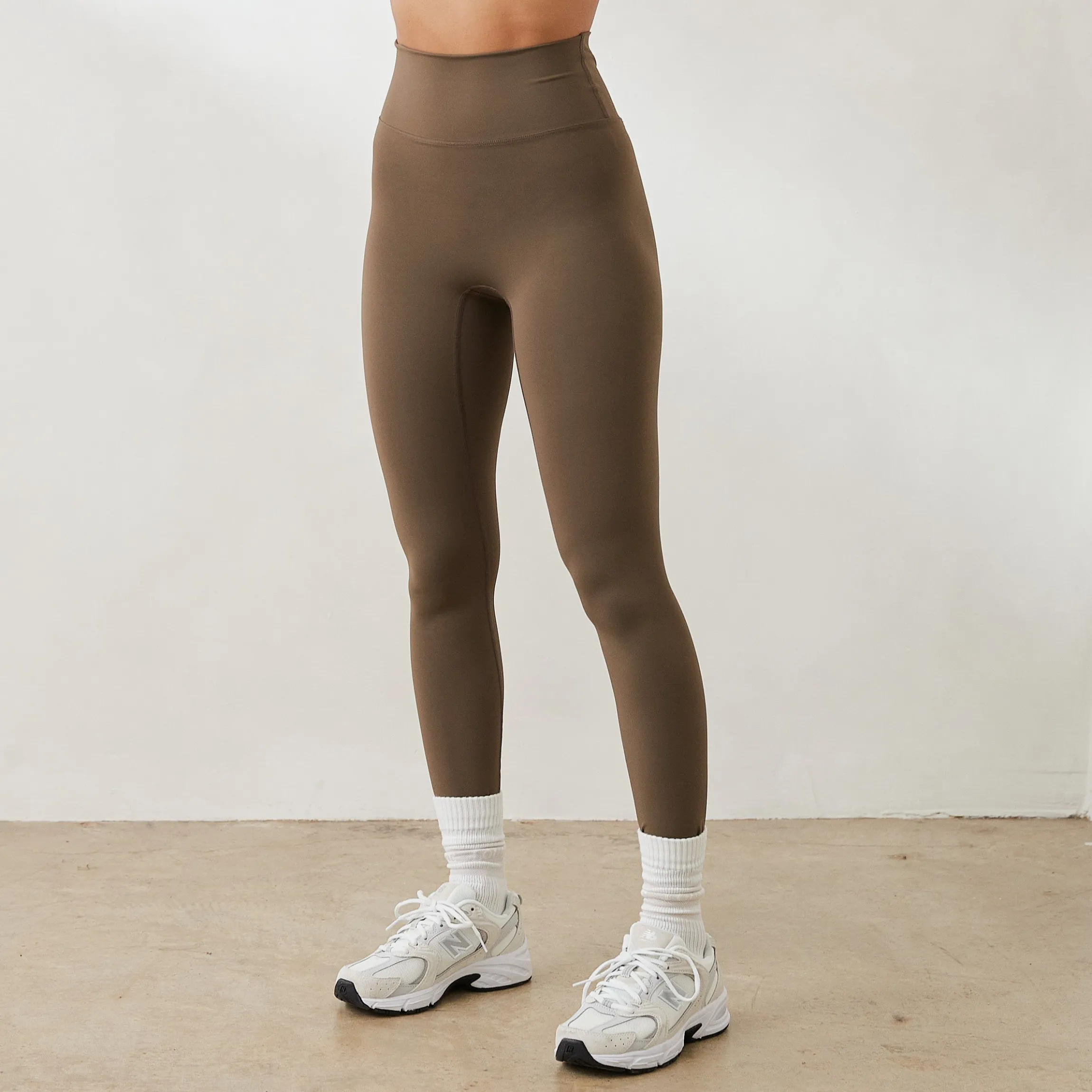 Essential Leggings - Gråbrun
