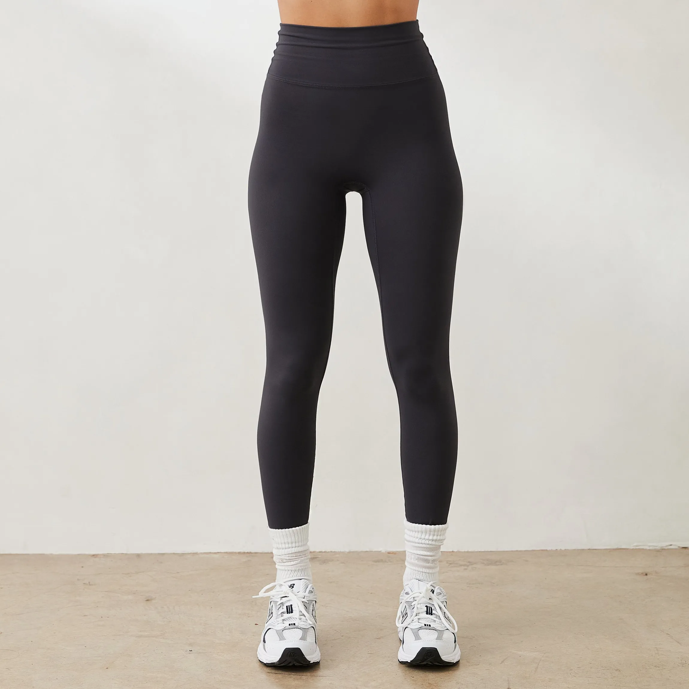 Essential Leggings - Metallic Grå