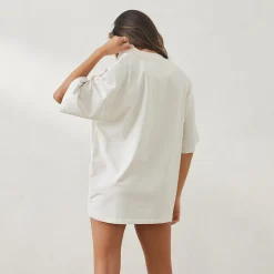 Essential Oversized T-shirt - Råhvid