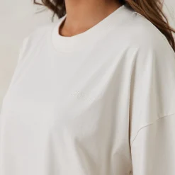 Essential Oversized T-shirt - Råhvid