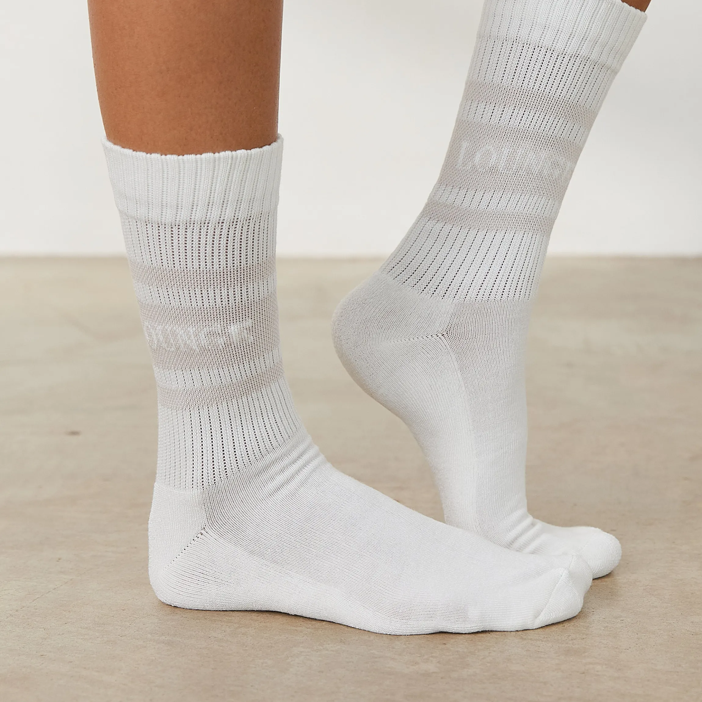 Essential Socks (2 Pack) - Creme