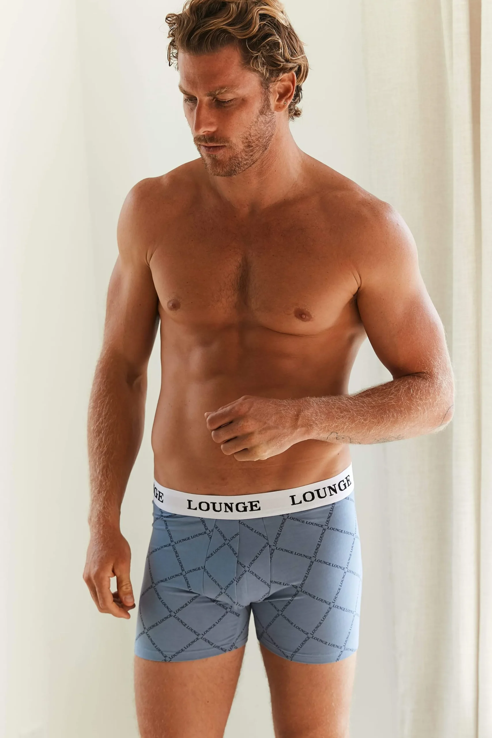 Everyday Boksershorts til Mænd (3-pakke) - Blå Print
