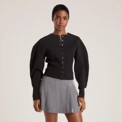 Figursyet Cardigan - Sort