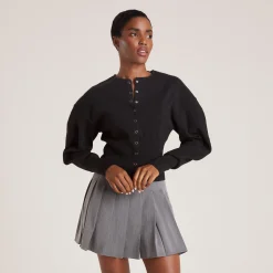 Figursyet Cardigan - Sort