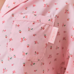Floral Pyjama Skjorte - Pink Print