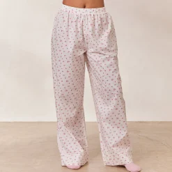 Floral Pyjamabukser - Hvid Print