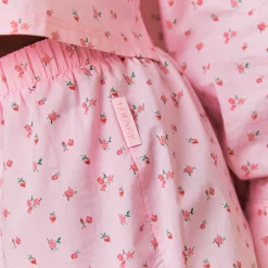 Floral Pyjamabukser - Pink Print