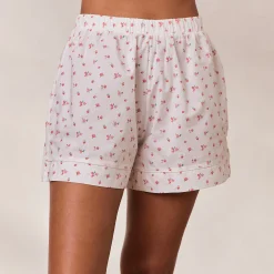 Floral Pyjamashorts - Hvid Print