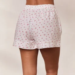 Floral Pyjamashorts - Hvid Print