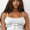Frill Pyjama Cami Top - Rimfrost