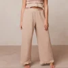 Frill Pyjamabukser - Mink