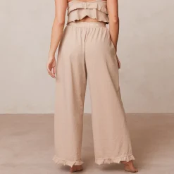 Frill Pyjamabukser - Mink