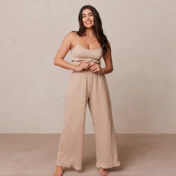 Frill Pyjamabukser - Mink