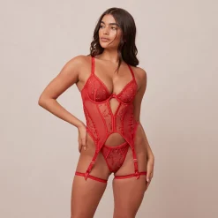 Gia Intimates Baskiske BH (sæt) - Rødbrun