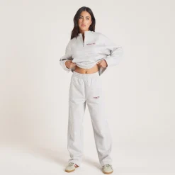 Joggingbukser med Lige Ben - Grå Marl