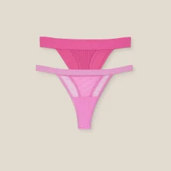 Love Heart/Bare G-strenge i begrænset oplag (2-pakke) - Pink