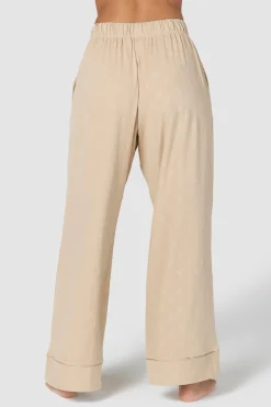 Luxury Embossed Pyjamabukser - Mink