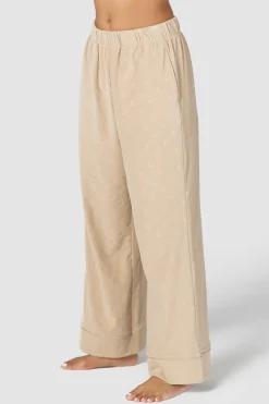 Luxury Embossed Pyjamabukser - Mink