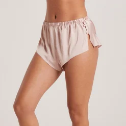 Mini Pyjamashorts i Satin - Blush