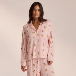 Modal Pyjama Skjorte - Pink