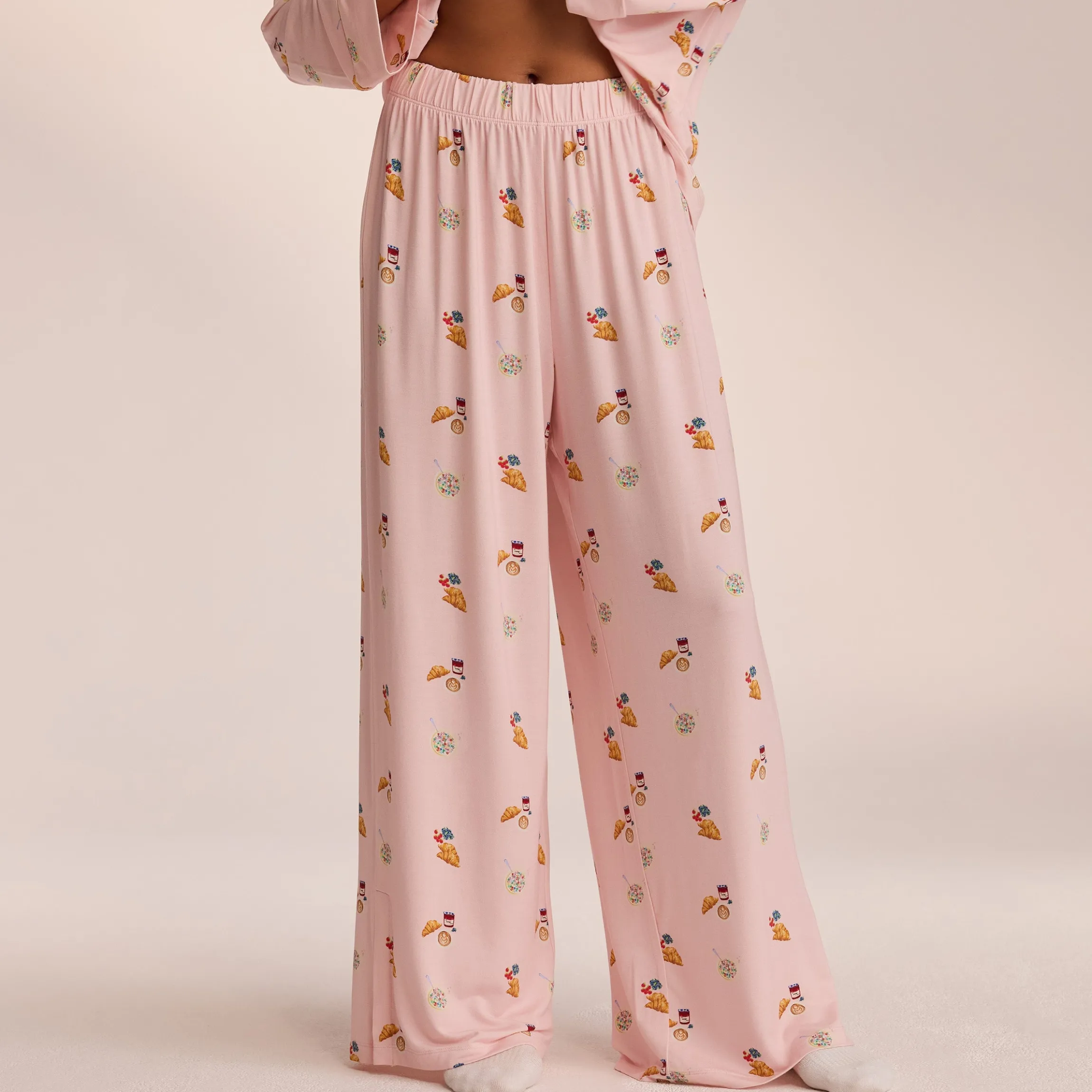 Modal Pyjamabukser - Pink